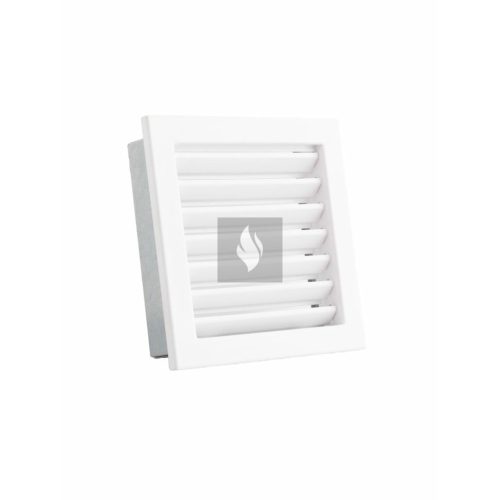 RÖGZÍTETT ZSALUS SZELLŐZŐRÁCS FEHÉR 220X220 mm