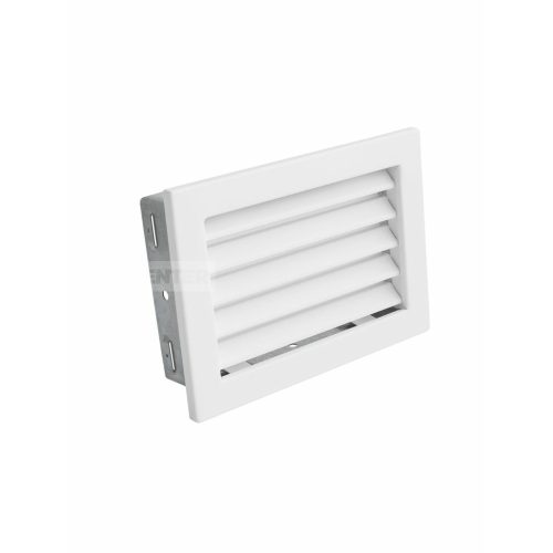 RÖGZÍTETT ZSALUS SZELLŐZŐRÁCS FEHÉR 240X170 mm