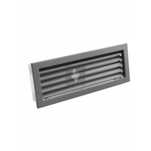 RÖGZÍTETT ZSALUS SZELLŐZŐRÁCS FEKETE 325X170 mm