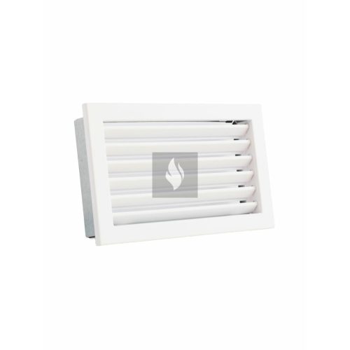 RÖGZÍTETT ZSALUS SZELLŐZŐRÁCS FEHÉR 325X195 mm