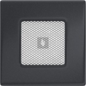 Egyszerű Szellőzőrács Grafit 11x11cm