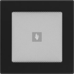 Egyszerű Szellőzőrács Fekete 17X17cm