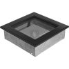 Egyszerű Szellőzőrács Fekete 17X17cm