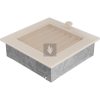 Egyszerű Szellőzőrács Krém 17X17cm Zsalus