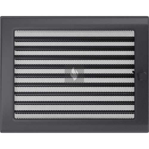 Egyszerű Szellőzőrács Grafit 22X30cm Zsalus
