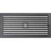 Egyszerű Szellőzőrács Grafit 22X45cm Zsalus