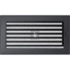 Egyszerű Szellőzőrács Grafit 17X30cm Zsalus
