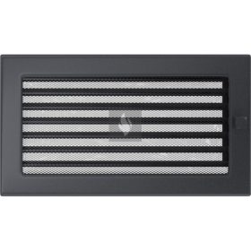 Egyszerű Szellőzőrács Grafit 17X30cm Zsalus