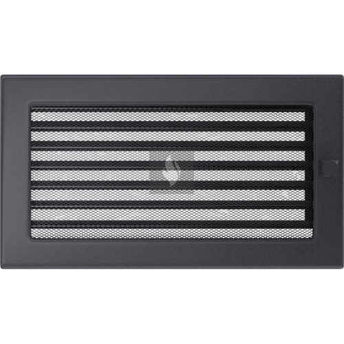 Egyszerű Szellőzőrács Grafit 17X30cm Zsalus