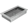 Egyszerű Szellőzőrács Inox 17X30cm