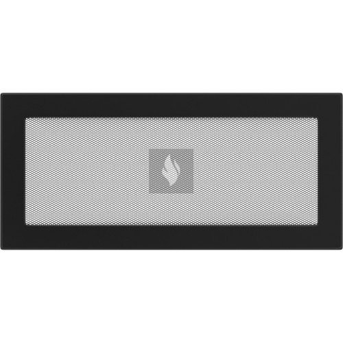 Egyszerű Szellőzőrács Fekete 17X37cm