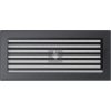 Egyszerű Szellőzőrács Grafit 17X37cm Zsalus