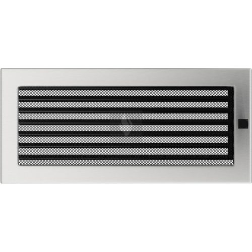 Egyszerű Szellőzőrács Inox 17X37cm Zsalus
