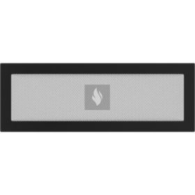 Egyszerű Szellőzőrács Fekete 17X49cm