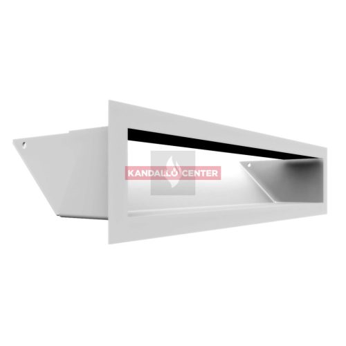 MINIMAL Szellőzőrács Fehér 9x40cm hátfallal