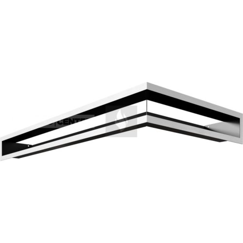 MINIMAL Sarok Szellőzőrács Inox NL/9/8040