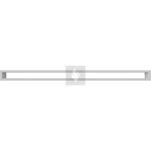 MINIMAL Fehér Kandalló Szellőzőrács 6x100cm hátfal nélkül