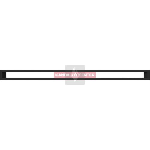 MINIMAL Fekete Kandalló Szellőzőrács 6x100cm hátfal nélkül