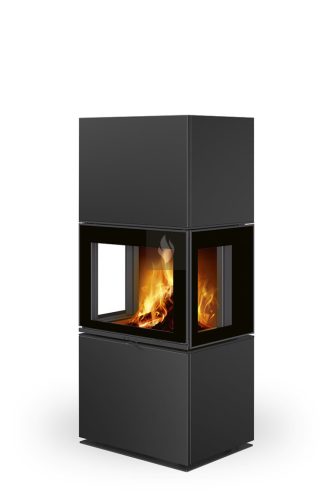 Romotop LERA C G három oldalas kerámia Design kandalló - Matt fehér