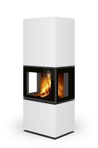 Romotop LERA C GH három oldalas kerámia Design kandalló - bővíthető hőtárolóval - Liliom