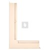 SAVEN Loft sarok szellőzőrács 6×40×60cm krém balos
