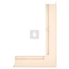 SAVEN Loft sarok szellőzőrács 6×60×40cm krém jobbos