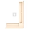 SAVEN Loft sarok szellőzőrács 9×60×40cm krém jobbos