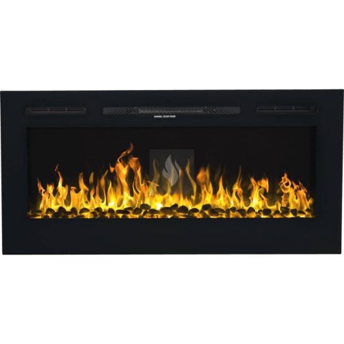 MAJOR 114 fekete Beépíthető elektromos kandalló, falra is szerelehető