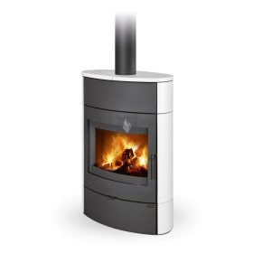   Romotop NAVIA H 10 kerámia Kandallókályha - bővíthető hőtárolóval