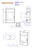 Romotop NAVIA H 10 kerámia Kandallókályha - bővíthető hőtárolóval