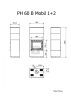 Firetechnic Pantech 60 B Mobil 1+2 fekete design kandalló
