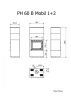 Firetechnic Pantech 60 B Mobil 1+2 fehér design kandalló