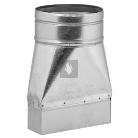 TÉGLALAP-KÖR ÁTALAKÍTÓ EGYENES 150 x 50, d=80 mm