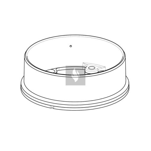 Romotop füstcső átalakító adapter 200/180 mm Romotop kandallóbetéthez
