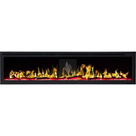   RHONE 180 fekete Beépíthető elektromos kandalló, falra is szerelehető