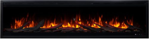 RHONE 180 3D Beépíthető elektromos kandalló, falra is szerelehető