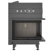 SAVEN Energy Up 75×50×47R (15,1 kW) ECO jobbos légfűtéses kandallóbetét fekete béléssel