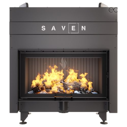 SAVEN Energy Up 90×50 (19,0 kW) ECO légfűtéses kandallóbetét fekete béléssel
