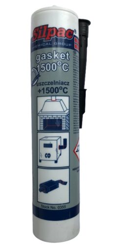 SILPAC kályhatömítő 1500°C 280ml fekete