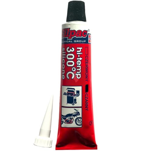 SILPAC hőálló szilikon ragasztó tömítőzsinórhoz 300°C 70ml fekete