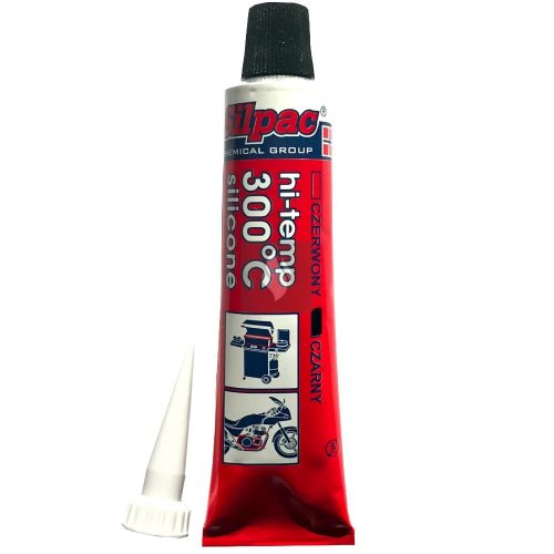 SILPAC hőálló szilikon ragasztó tömítőzsinórhoz 300°C 70ml fekete