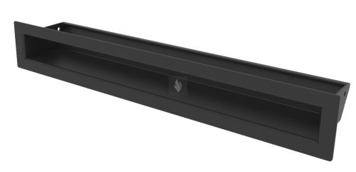 HITZE Slim 6 szellőzőrács 6x40 fekete