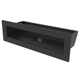 HITZE Slim 9 szellőzőrács 9x20 fekete