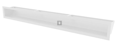 HITZE Slim 9 szellőzőrács 9x80 fehér
