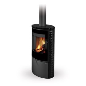   Romotop SONE G 11 dekorüveg ajtós Hullámos kerámia Kandallókályha