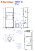 Romotop SONE H 20 Zsírkő Kandallókályha - bővíthető hőtárolóval