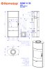 Romotop SONE H 30 Lemez Kandallókályha - bővíthető hőtárolóval