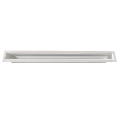 Egyenes szellőzőrács fehér 600x60x100 mm hátfallal