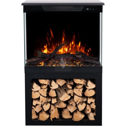 TOP 3D - 71 szabadon álló elektromos kandalló fatárolóval