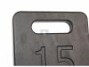 KAWMET ruck plate súlylap 15 kg
